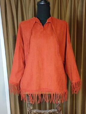 Hand Crafted Multi Fringed Pullover